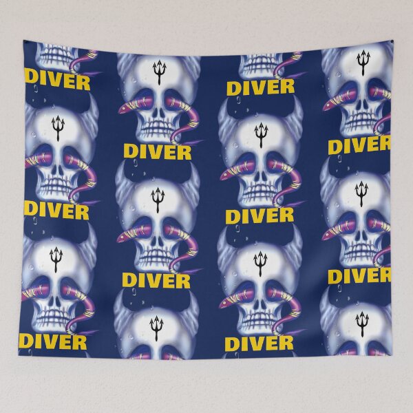 Item preview, Skull Devil Diver Under the sea designed and sold by La Loca.