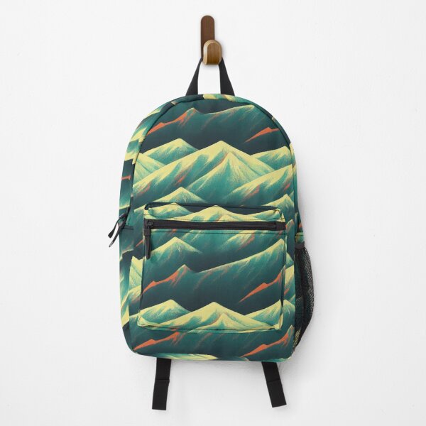 Item preview, Retrowave Mountain Range in Pink and Blue designed and sold by Fine Prints.