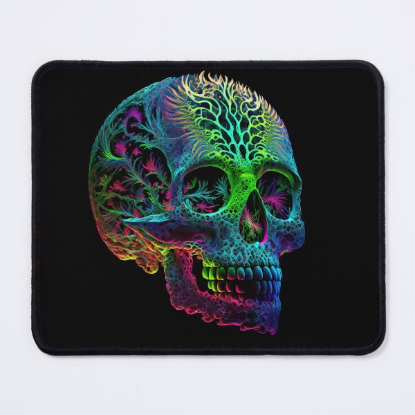Item preview, Neon engraved skull 3 designed and sold by folskullyz.