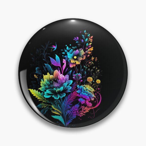 Item preview, Intricate Botanicals, Colorful Psychedelic Art with Floral Details designed and sold by digitaldreamHD.