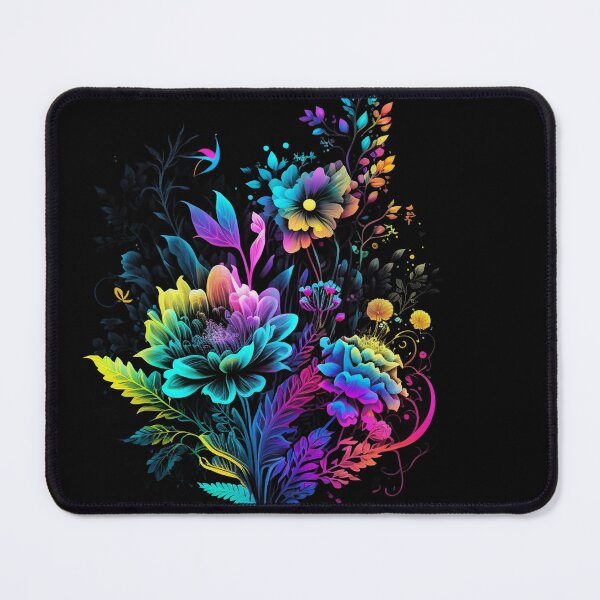 Item preview, Intricate Botanicals, Colorful Psychedelic Art with Floral Details designed and sold by digitaldreamHD.