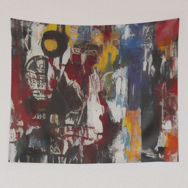 Item preview, Viking Visions: A Bold Blend of Street Art & Abstract designed and sold by ArtazaBazaar.