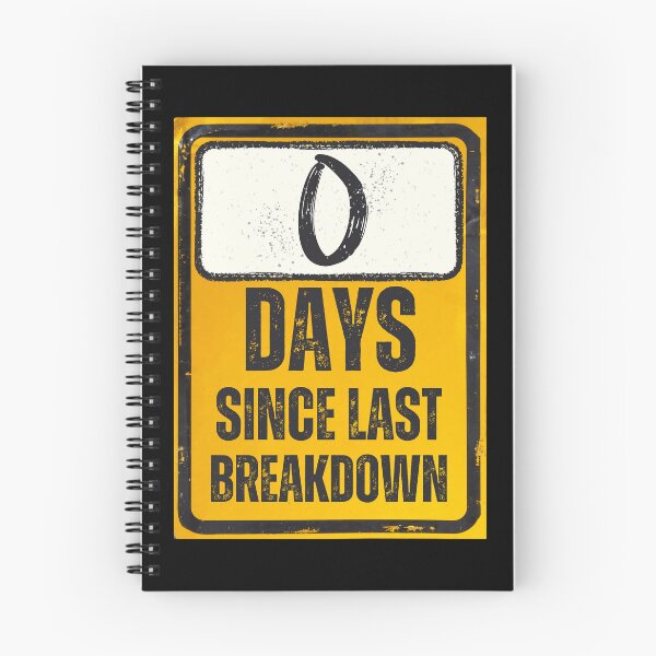 Item preview, Zero Days Since Last Breakdown Sign designed and sold by Caregiverology.