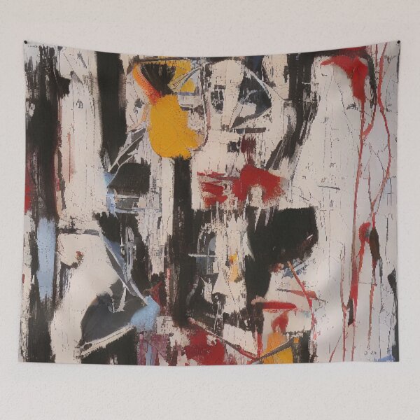 Item preview, Virgin's Grace: A Fusion of Street Art and Contemporary Abstract designed and sold by ArtazaBazaar.