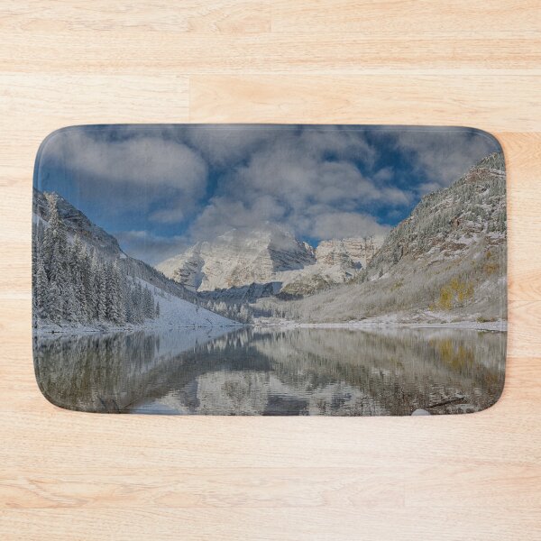 Item preview, Snow covered Maroon Bells in Aspen, Colorado. designed and sold by Rocky Mountain Artistry.