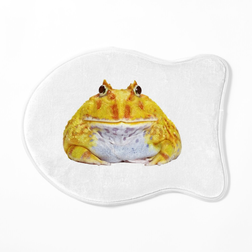 Cute Frogs on a Yellow Plate