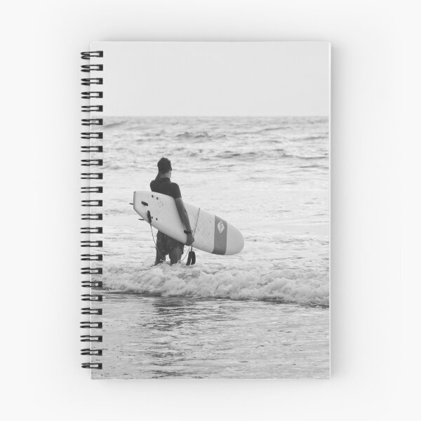 Item preview, Surfer looking out black and white designed and sold by JackieFineArt.