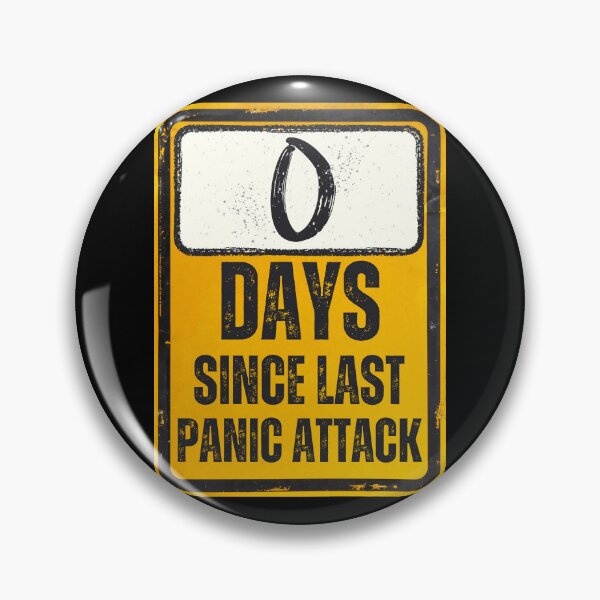 Item preview, Zero Days Since Last Panic Attack Sign designed and sold by Caregiverology.