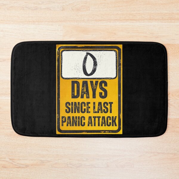 Item preview, Zero Days Since Last Panic Attack Sign designed and sold by Caregiverology.