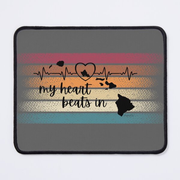 Item preview, My heart beats in Hawaii designed and sold by HooYooTeeTees.