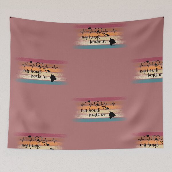 Item preview, My heart beats in Hawaii designed and sold by HooYooTeeTees.