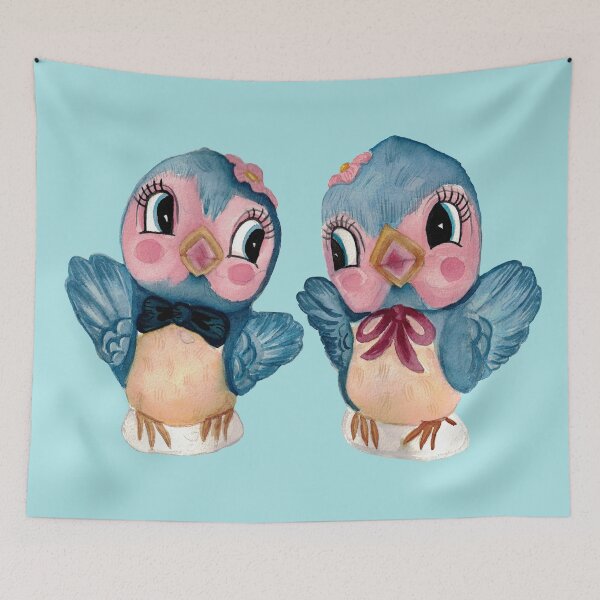 Item preview, Lefton Bluebird Salt and Pepper Shakers designed and sold by The kitschy Citrus.