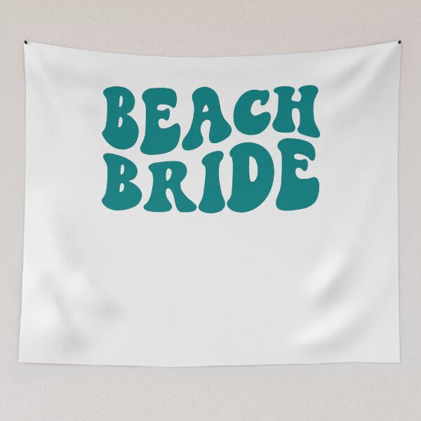 Item preview, Beach Bride Teal Retro Graphic Bridal Party Gifts for Bachelorette Party designed and sold by mysticblvd.