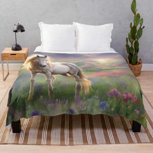 Item preview, White Horse in Field designed and sold by christineiris.