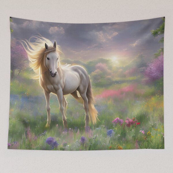 Item preview, White Horse in Field designed and sold by christineiris.