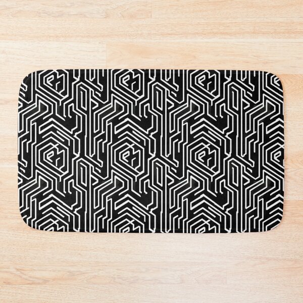 Item preview, black and white circuitboard  cyberpunk electronic pattern designed and sold by SJG-digital.