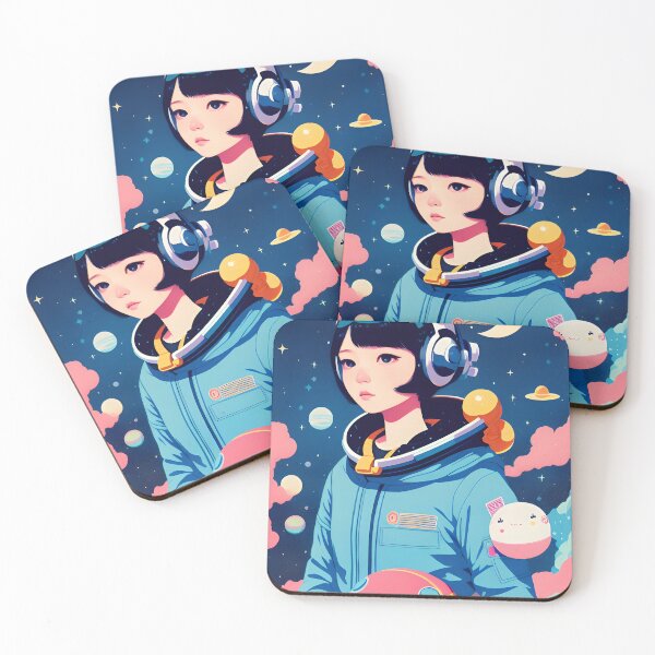 Item preview, Astro-Girl / Futuristic Space Portrait designed and sold by DelMoore93.