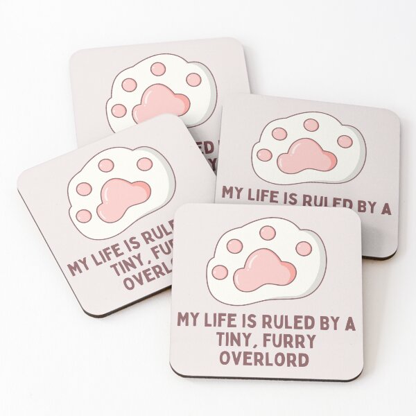 Item preview, Pink Cat Paw My life is Ruled By a Tiny Furry Overlord  designed and sold by Cheeeeky.