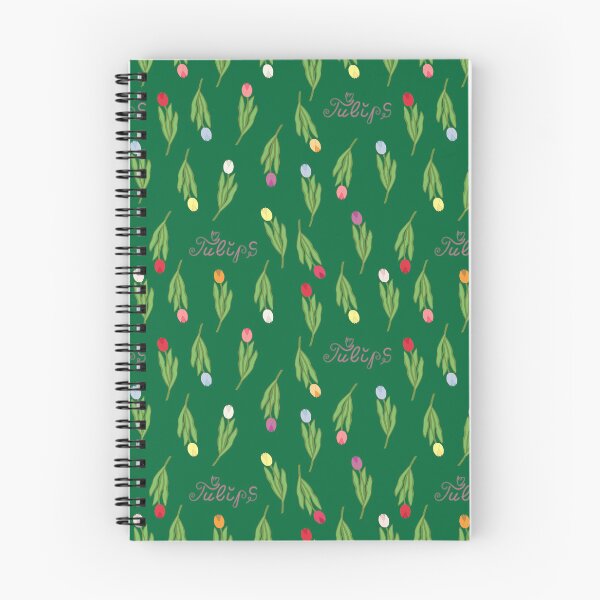 Item preview, Pattern multi-colored tulips on a green designed and sold by YuYuKoroleva.