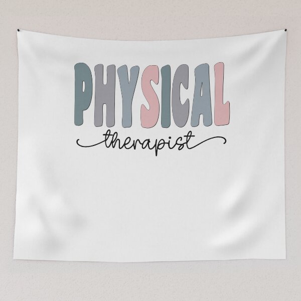 Item preview, Physical Therapist Pastel Funky Retro Script Design designed and sold by mysticblvd.