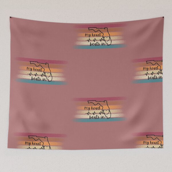 Item preview, My heart beats in Florida designed and sold by HooYooTeeTees.
