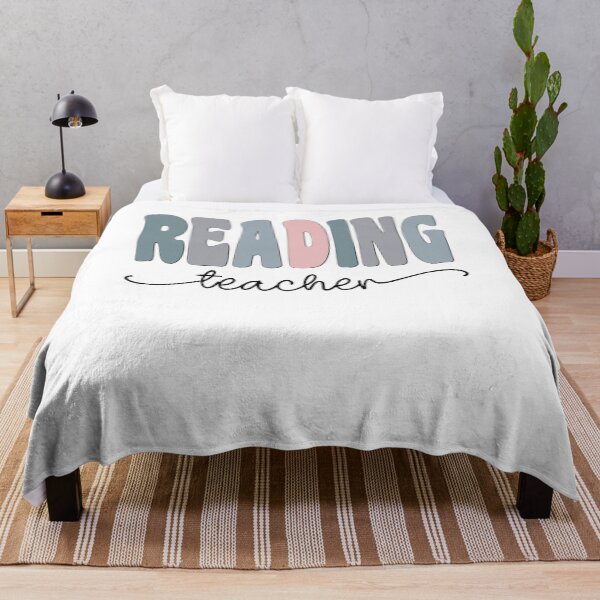 Item preview, Reading Teacher Pastel Funky Retro Script Design designed and sold by mysticblvd.