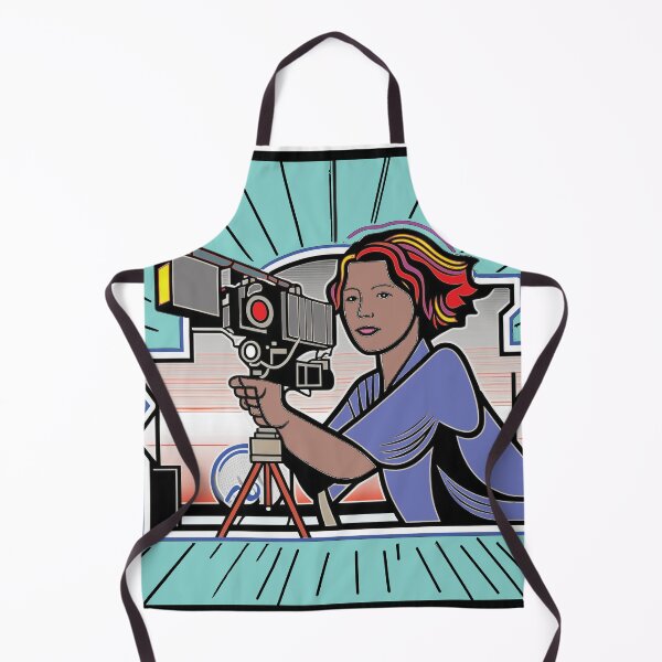 Item preview, Art Deco Lady Camera Op designed and sold by SetLifeStickers.