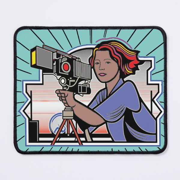 Item preview, Art Deco Lady Camera Op designed and sold by SetLifeStickers.