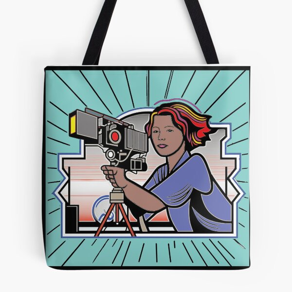Item preview, Art Deco Lady Camera Op designed and sold by SetLifeStickers.