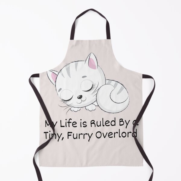 Item preview, a sleepy Cat My life is Ruled By a Tiny Furry Overlord  designed and sold by Cheeeeky.