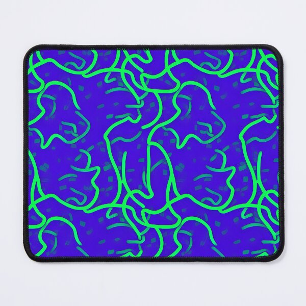 Item preview, Colourfull organic blue and green infinite pattern designed and sold by SJG-digital.