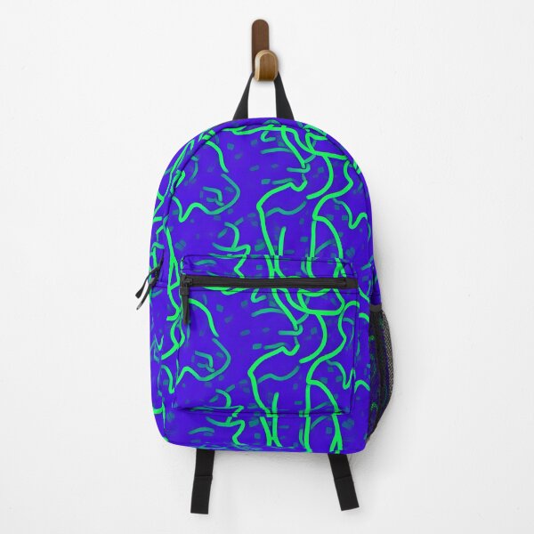 Item preview, Colourfull organic blue and green infinite pattern designed and sold by SJG-digital.