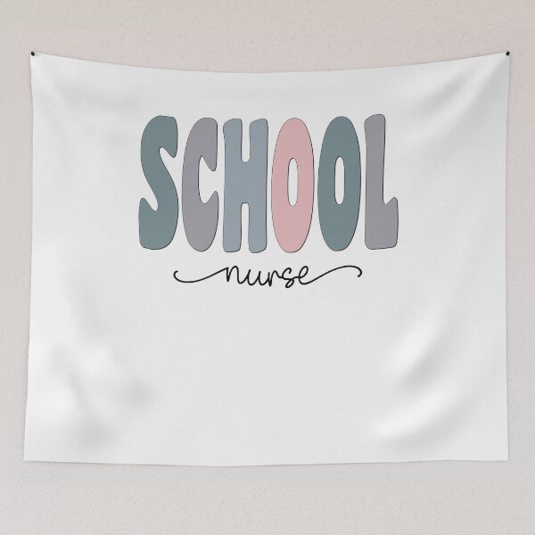 Item preview, School Nurse Pastel Funky Retro Script Design designed and sold by mysticblvd.