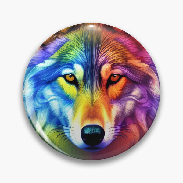 Item preview, Psychedelic Wolf 3, American Indian, Dog, Loyalty, Spirit Guide designed and sold by Rogue-Studio.