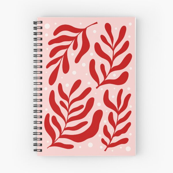 Item preview, Funky Pink Red Plants illustration. Abstract Matisse Style  designed and sold by WeirdyTales.