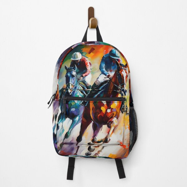 Item preview, The Thrill of the Race: Colorful Horse Racing Art designed and sold by No1Equestrian.