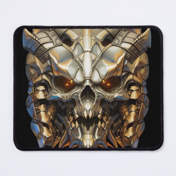 Item preview, Evil robot skull designed and sold by folskullyz.