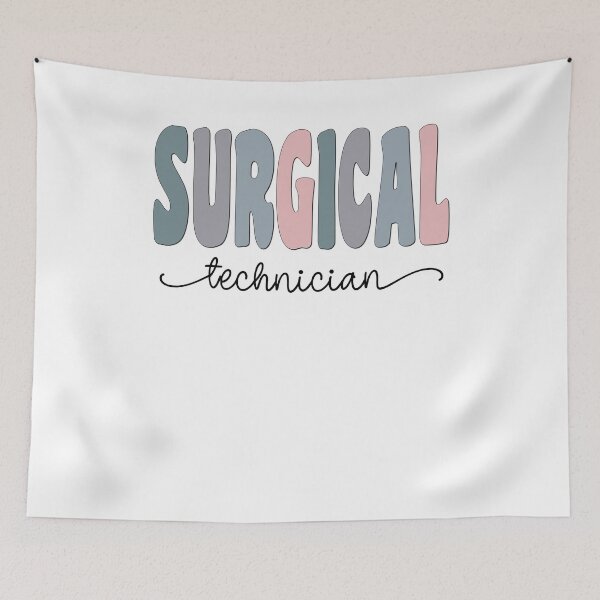 Item preview, Surgical Technician Pastel Funky Retro Script Design designed and sold by mysticblvd.