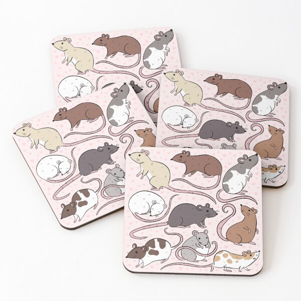 Item preview, Cute pet rats pattern for rat owner  designed and sold by Yarafantasyart.