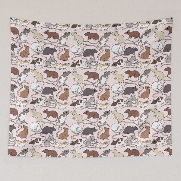 Item preview, Cute pet rats pattern for rat owner  designed and sold by Yarafantasyart.