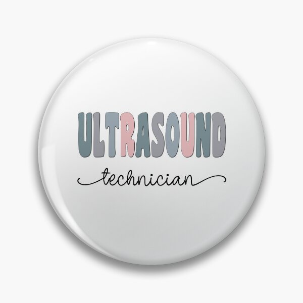 Item preview, Ultrasound Technician Pastel Funky Retro Script Design designed and sold by mysticblvd.