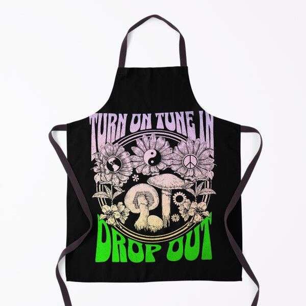 Item preview, Turn On Tune In Drop Out Mushrooms Peace Sign Ying Yang Retro Vintage designed and sold by zptees.