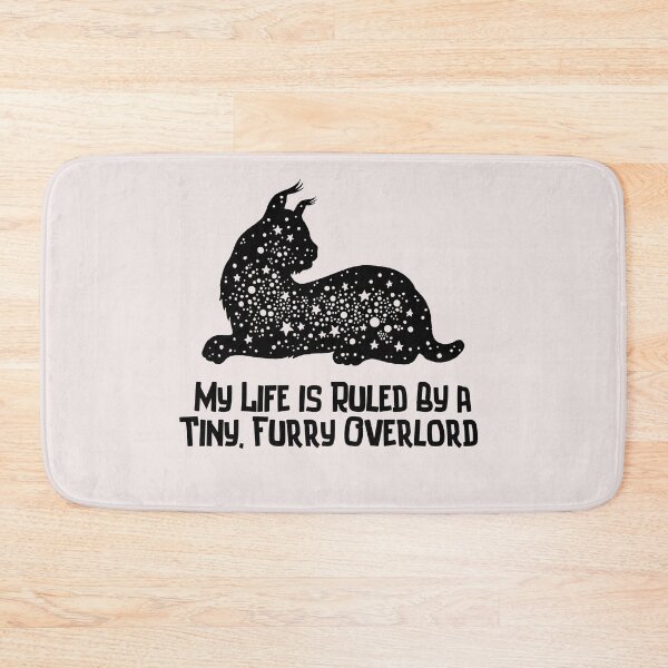 Item preview, black cat My life is Ruled By a Tiny Furry Overlord  designed and sold by Cheeeeky.