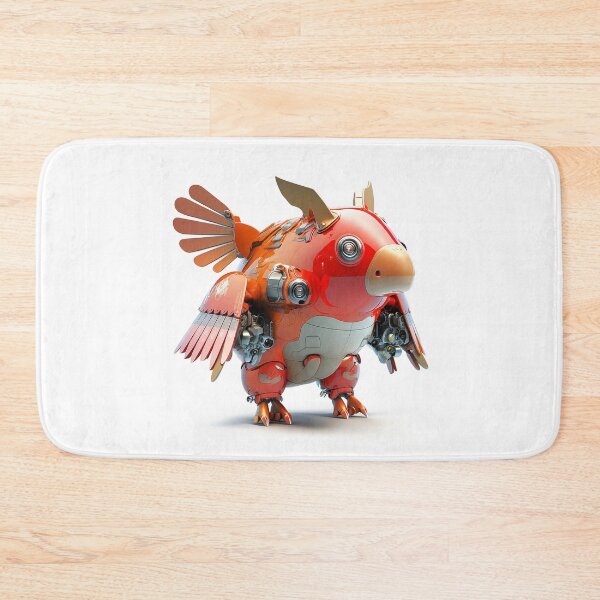 Item preview, Cute Red Winged Pig Robot designed and sold by elnixart.