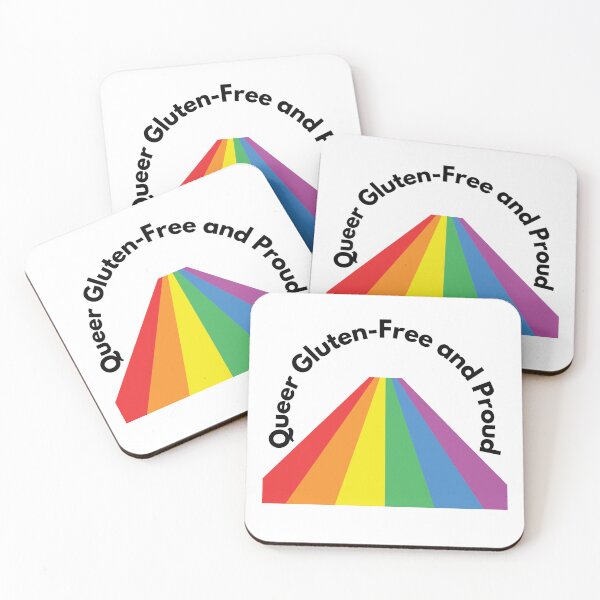 Item preview, Rainbow Path with Text Queer Gluten Free and Proud - For Light Backgrounds designed and sold by Paul Corps.