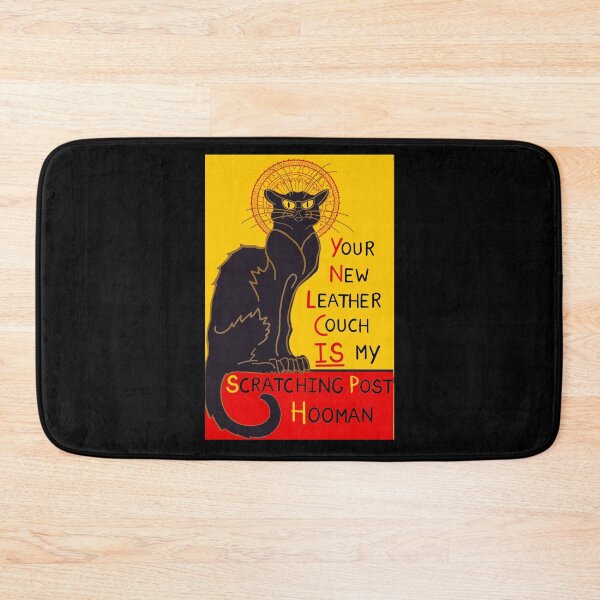 Item preview, Le Chat Noir your new leather couch designed and sold by QuirkyCatz.