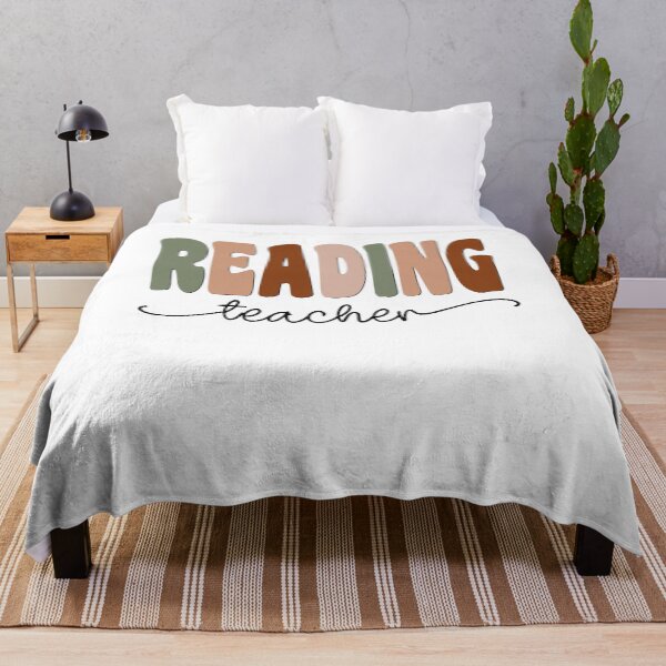 Item preview, Reading Teacher Boho Retro Script Design designed and sold by mysticblvd.
