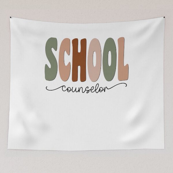 Aperçu de l'œuvre Conseiller scolaire Boho Retro Script Design créée et vendue par mysticblvd.