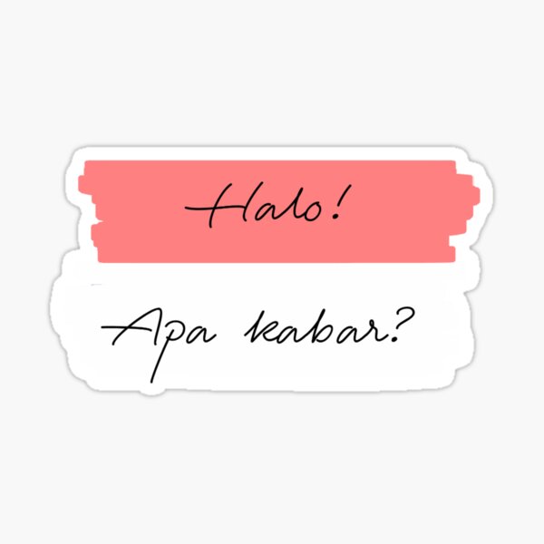 Item preview, How to say 'HELLO' around the world - Indonesia  designed and sold by SimplyKarla.