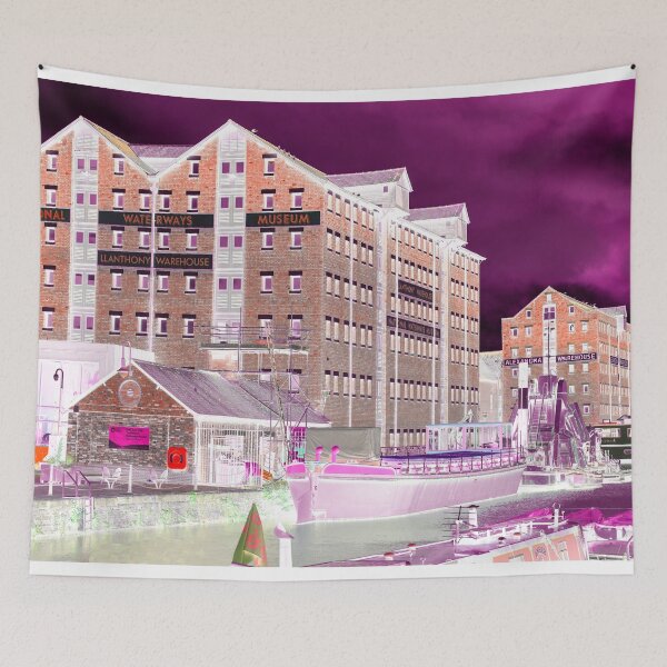 Item preview, Gloucester Docks purple Negativity designed and sold by hawkie.